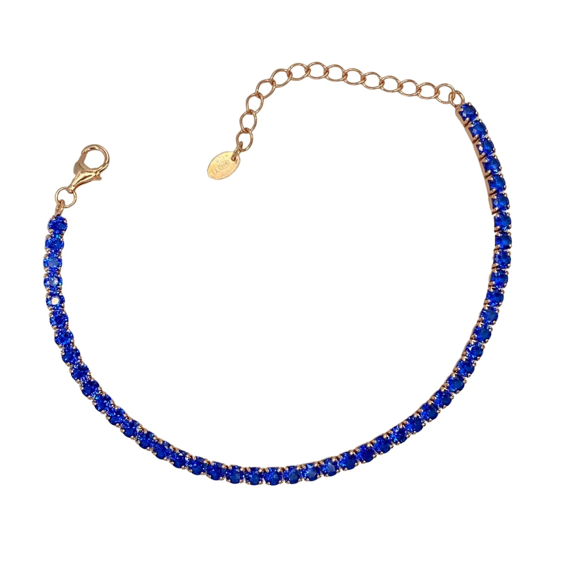 STŘIBRNÝ NÁRAMEK STAMP POZLACENÝ RŮŽOVÝM ZLATEM - 3 MM - 16 + 4 cm GRIFF.CZ