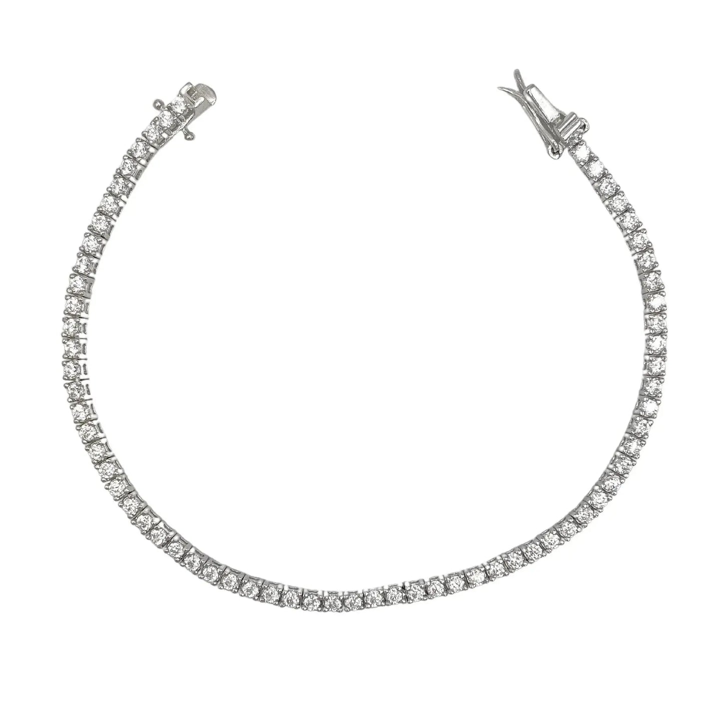 STŘIBRNÝ TENNIS NÁRAMEK - 2 mm GRIFF.CZ