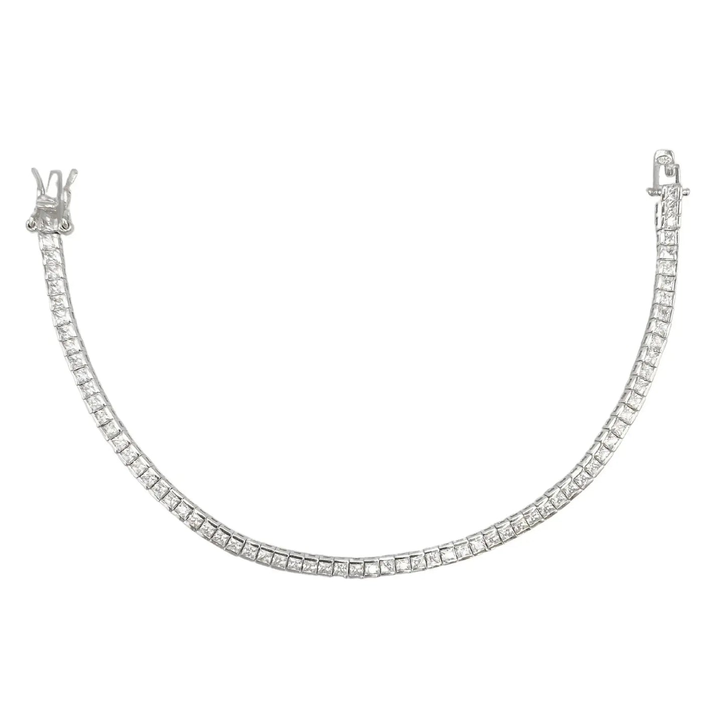 STŘIBRNÝ TENNIS NÁRAMEK 2x2 GRIFF.CZ