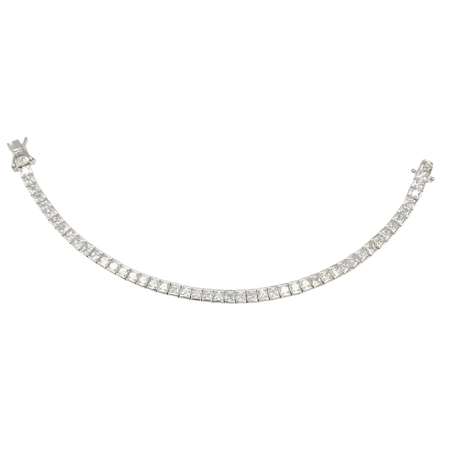 STŘIBRNÝ TENNIS NÁRAMEK 2x2 GRIFF.CZ