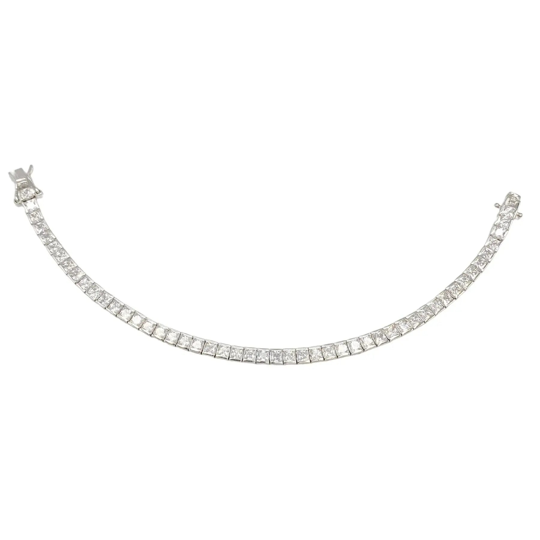 STŘIBRNÝ TENNIS NÁRAMEK 2x2 GRIFF.CZ