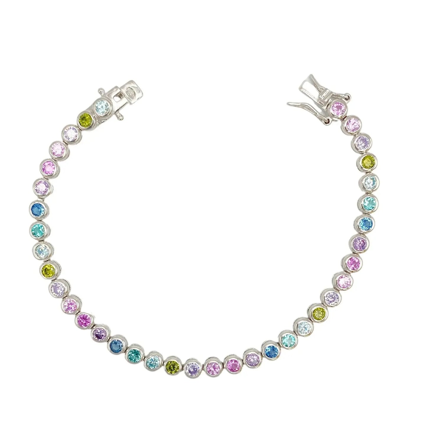 STŘIBRNÝ RAINBOW BEZEL NÁRAMEK - 3 mm GRIFF.CZ