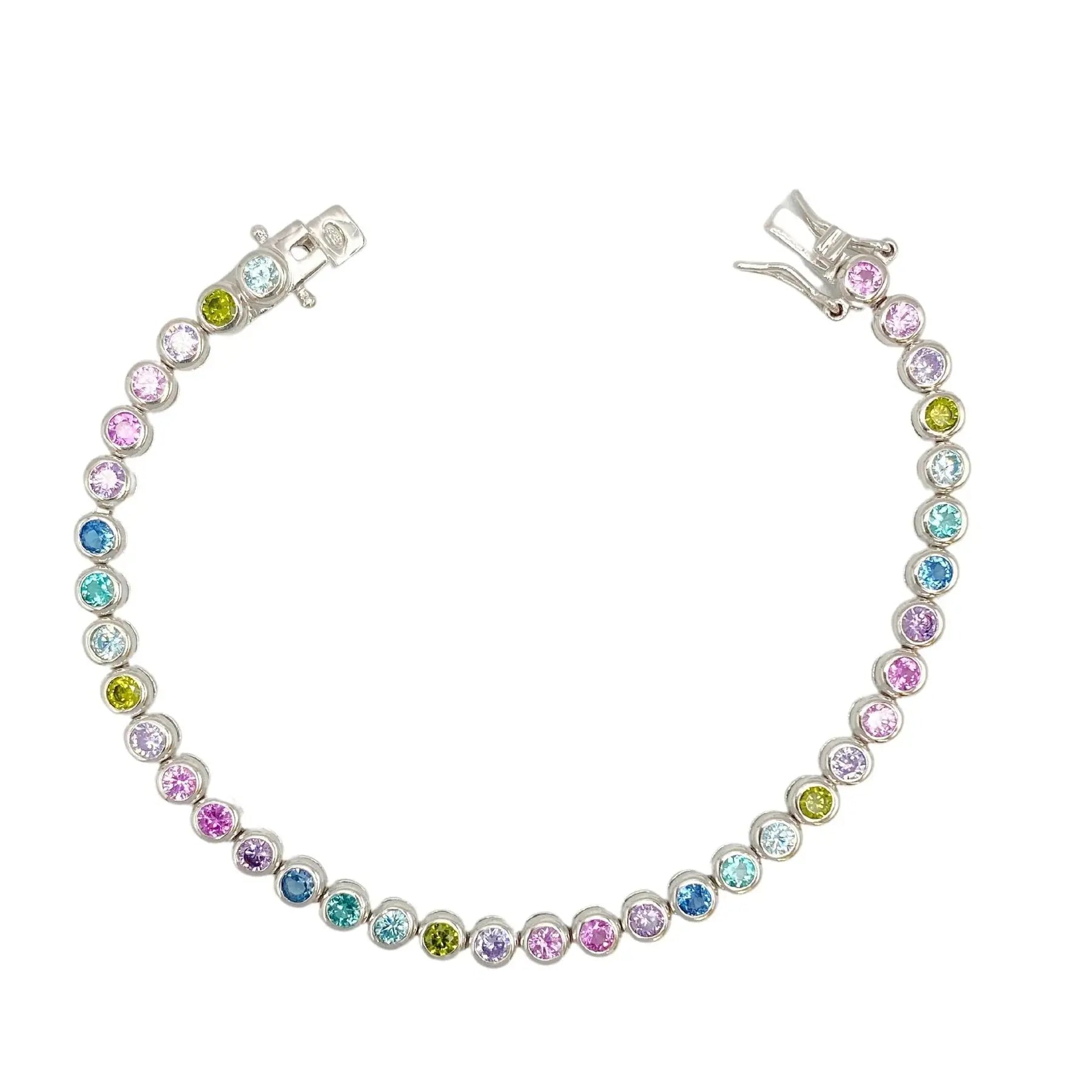 STŘIBRNÝ RAINBOW BEZEL NÁRAMEK - 3 mm GRIFF.CZ