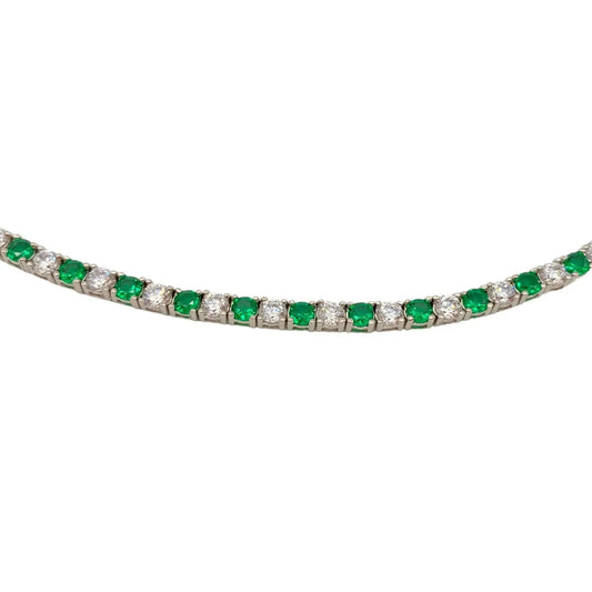 STŘIBRNÝ TENNIS NÁRAMEK 1+1 - 2 mm GRIFF.CZ