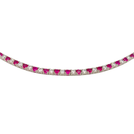 STŘIBRNÝ TENNIS NÁRAMEK 1+1 - 2 mm GRIFF.CZ