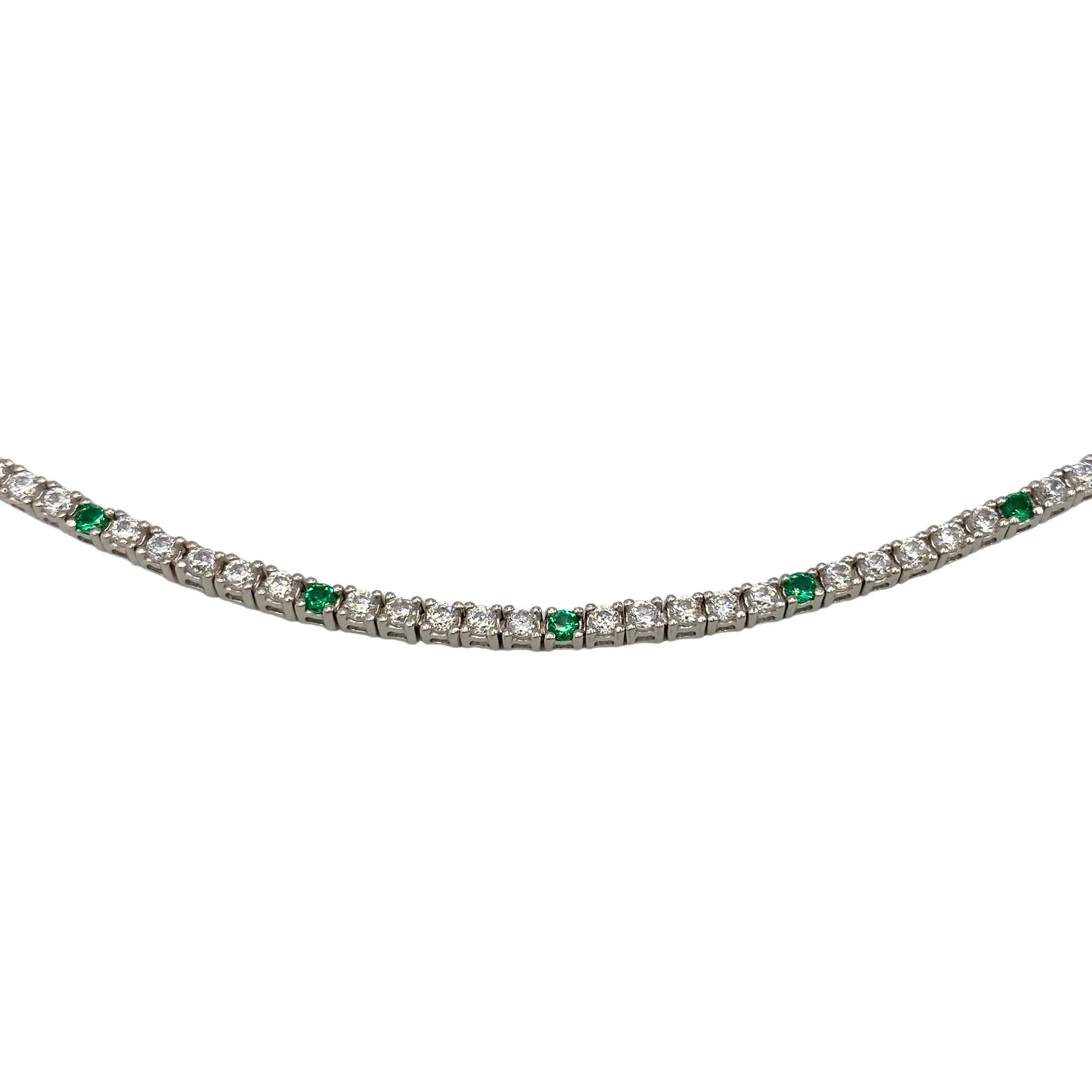 STŘIBRNÝ TENNIS NÁRAMEK 5+1 - 2 mm GRIFF.CZ